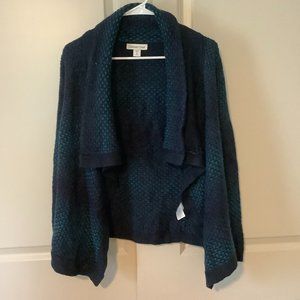 Coldwater Creek Cardigan Blue Women's XS (4-6) Wool Blend Knit